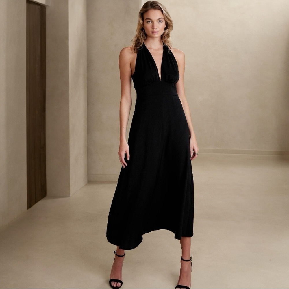 NWT Banana Republic WRAP-WAIST MAXI DRESS - Picture 1 of 3